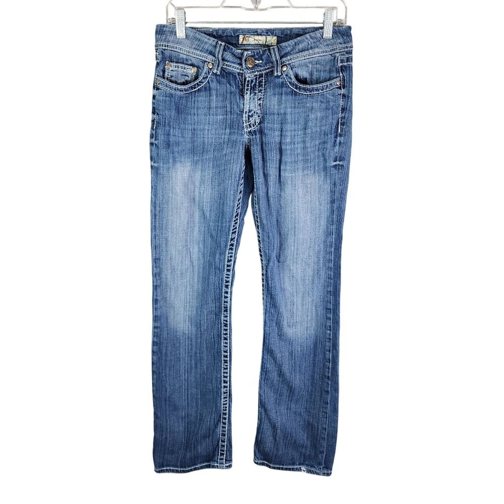 Mens BKE Kate Denim Blue Jeans Cotton & Spandex Stretch Straight Size 28x33.5